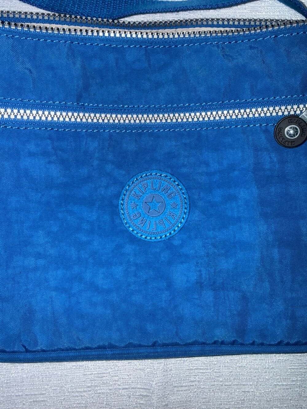 Kipling Abner Women Blue Crossbody Bag Double Zip View 2